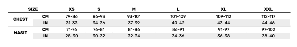 2026 Etnies Mens Tops  Size Chart